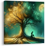 Obraz pokojná noc pod stromom života