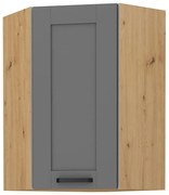 Horná rohová kuchynská skrinka Lucid 58 x 58 GN 90 1F (dub artisan + dustgrey). Vlastná spoľahlivá doprava až k Vám domov. 1045601