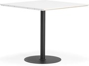 Barový stôl METRIC, rozširujúci diel, 1000x1000x900 mm, čierna/biela