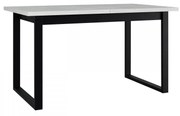 Rozkladací jedálenský stôl Elarno 80 x 140/180 III, Morenie: biela - L