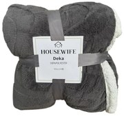 Luxusná baránková deka z mikroplyšu NESTIVE svetlosivá Rozmer: 200 x 230 cm