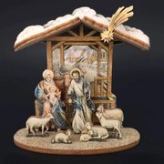 AMADEA Drevený skladací betlehem 3D 9 cm