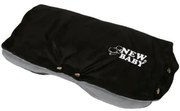 NEW BABY Rukávnik na kočík Classic Fleece black/light grey