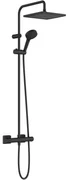 Hansgrohe Vernis Shape, Showerpipe 240 1jet s termostatom, čierna matná, HAN-26427670