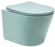 Wc s doskou softclose závesné SAT Infinitio zelená mat so zadným odpadom SATINF010RREXPLGEM