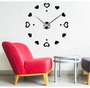 Nástenné hodiny ako obraz moderné hodiny vyrobené z plastu 12S046