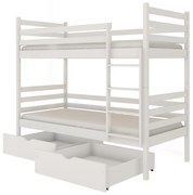Detská posteľ 80 x 180 cm Nubia (s roštom a úl. priestorom) (biela). Akcia -20%. Vlastná spoľahlivá doprava až k Vám domov. 1013349