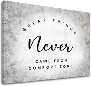 Motivačný obraz na stenu Great things