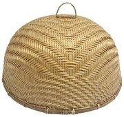 Hnedý pletený poklop na občerstvenie - 37cm