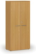 Kancelárska skriňa s dverami PRIMO WOOD, 800 x 420 x 1781 mm, buk