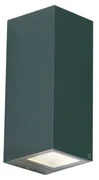 Moderné nástenné svietidlo tmavozelené 2-svetlá GU10 70mm IP54 - Baleno