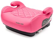 Autosedačka-podsedák  BABY MIX HERO Plus ISOFIX I-SIZE pink