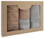 BAVLNENÉ UTERÁKY SOLANO SADA 2 KS 50X90 CM, 2 KS 70X140 CM VIACFAREBNÁ