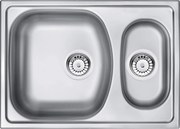 Deante Xylo, nerezový drez na dosku 1,5-komorový B/O 620x440x150 3,5" + sifón, vzor dekor, ZEX_3503