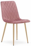 Kreslo TURIN - ružový zamat