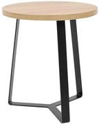 Konferenčný stolík Madox 45x50 Prirodzené /kov