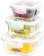 Lamart AIR sada štvorcových dóz, 3 ks