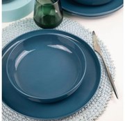 12-dielna jedálenská súprava, modrá, porcelán