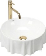 Rea Anastazja, umývadlo na dosku 390x390x135 mm, biela lesklá, REA-U0639