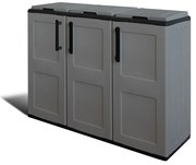 ARTPLAST Skriňa na triedený odpad Linea FREE 3dv/3víka