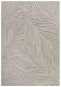 Kusový koberec Solace Lino Leaf Grey, 120x170, šedá, obývacia izba, Flair Rugs