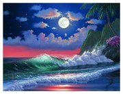 119708 NORIMPEX 5D Diamantová mozaika - Nočné vlnobitie