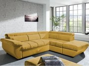 Rohová sedacia súprava Speedway, žltá látka, pravý roh%