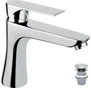 FERRO - Umývadlová batéria ALGEO SQUARE s odtokovou súpravou, lesklý chróm