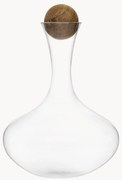 Ručne fúkaný dekantér's drevenou zátkou Eden, 2 l