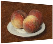 Obraz - Henri Fantin-Latour, Three Peaches on a Plate, reprodukcia (90x60 cm)