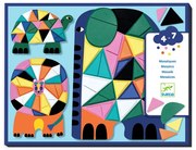 Djeco Znovuodlepiteľné mozaikové samolepky Afrika