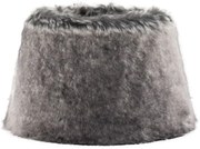 Šedé chlpaté tienidlo Wolf grey - Ø25*Ø18*16 cm