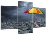 Obraz - Dáždniky (90x60 cm)