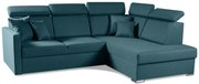 Rohová sedacia súprava Morrison XL, pravá, tyrkysová (lux 30)