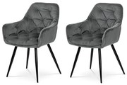 Súprava jedálenských stoličiek DCH-421 GREY4, 2 ks