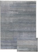 Ručne viazaný kusový koberec Diamond DC-MCN Silver / light blue, 180x275, šedá, chodba / predsieň, Diamond Carpets India