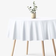 Goldea okrúhly teflónový obrus - biely Ø 100 cm