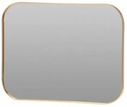 Nástenné zrkadlo Golden, 35 x 45 cm, kovový rám