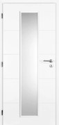 Doornite Quatro Interiérové dvere Linea 80 L, 846 × 1983 mm, lakované, ľavé, biele, presklené