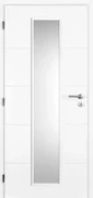 Doornite Quatro Interiérové dvere Linea 80 L, 846 × 1983 mm, lakované, ľavé, biele, presklené