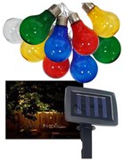 LED Solárna vonkajšia reťaz 10xLED/1,2V 300 mAh 2,2 m IP44 multicolor