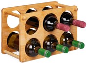 Bambusový stojan na víno na 6 fliaš, RD8815