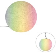 Inteligentné vonkajšie svietidlo sivé 35 cm IP65 vrátane LED - Nura