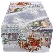Obrus Vianočná dedinka 40x90 cm