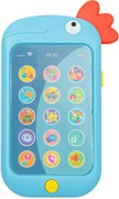 Baby Mix Detský telefón Papagáj modrá, 8 x 14 x 2 cm