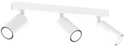 Bodové svietidlo Hudson, 3x biele kovové tienidlo, w