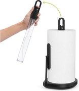 Matne čierny oceľový držiak na kuchynské utierky – simplehuman