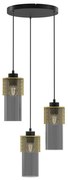 Luster na lanku GLAM 3xE27/60W/230V