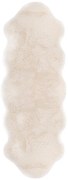 Biela umelá kožušina Tiseco Home Studio Lambskin, 60 x 180 cm