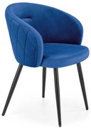 Jedálenská stolička Meta, modrá